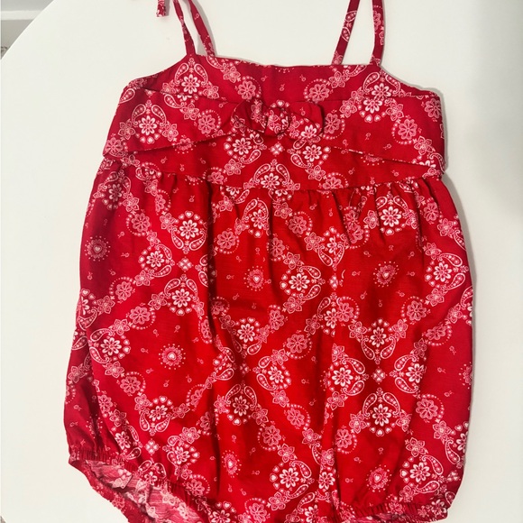 🆕 Carter’s 24m Red Bandana Bubble Romper - Picture 2 of 4